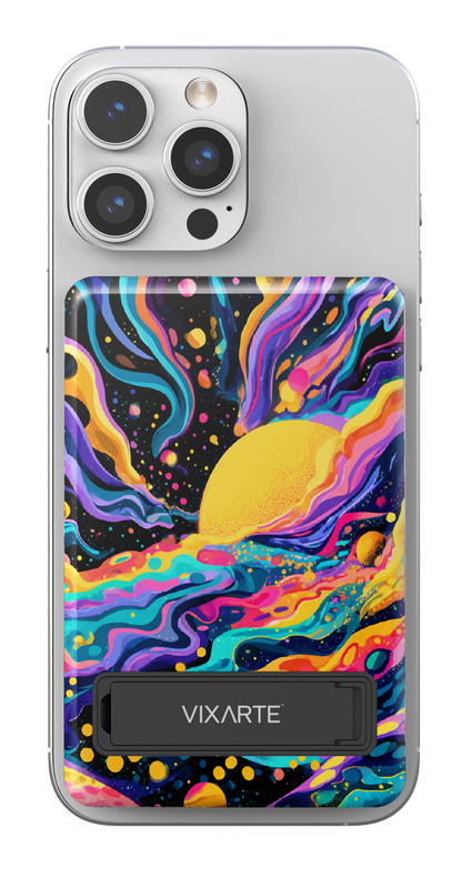 Wireless Charge Powerbank - Dreamy Cosmic Fluid Illustration 1