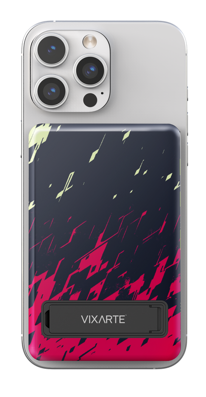 Wireless Charge Powerbank - Mysterious Veil of Neon Sharp Shadows 1