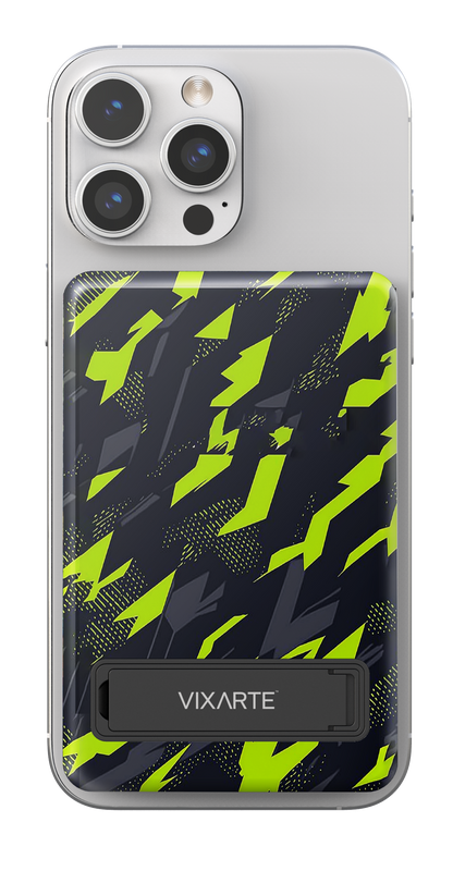 Wireless Charge Powerbank - Jet-Black Fluorescent Arrow Shadows 1