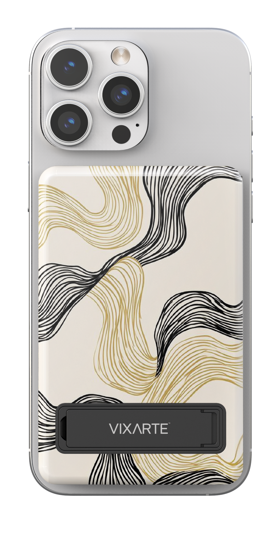 Wireless Charge Powerbank - Abstract modern-style line 1
