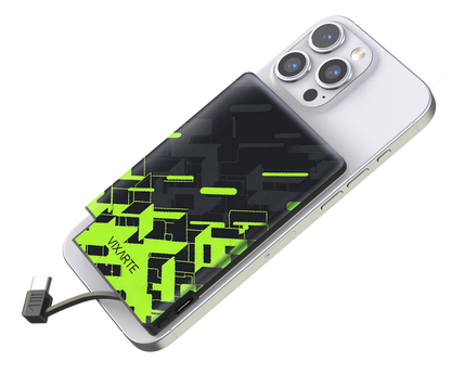 Nano Charge Powerbank - Technological Abstract Geometric Figures 1