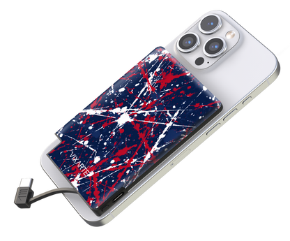 Nano Charge Powerbank - red splash-ink 1