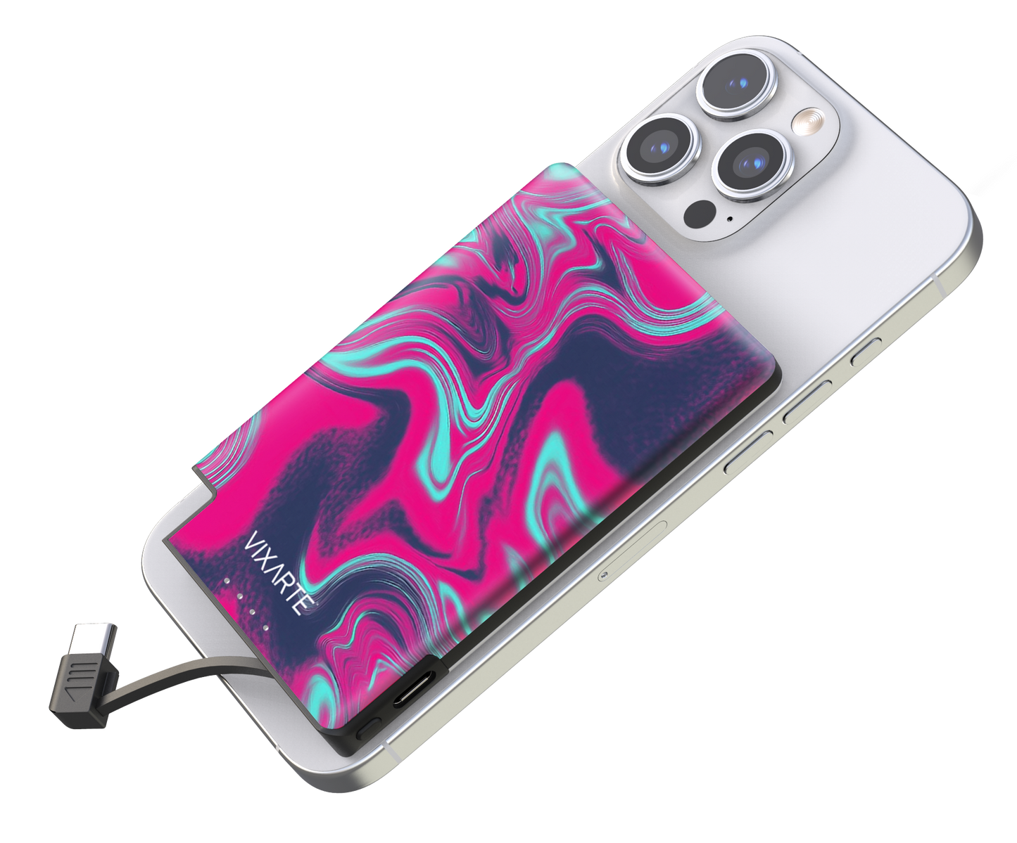 Nano Charge Powerbank - Pink Waves 1