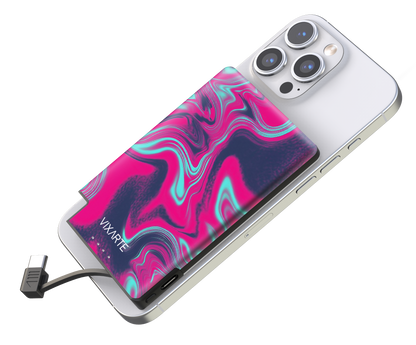 Nano Charge Powerbank - Pink Waves 1