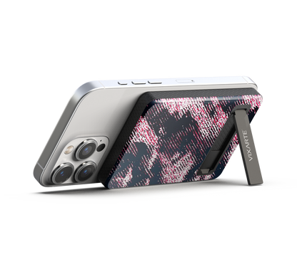 Wireless Charge Powerbank - Pink-Ink Texture 1