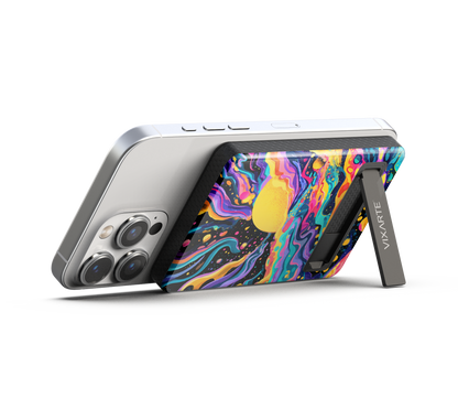 Wireless Charge Powerbank - Dreamy Cosmic Fluid Illustration 1