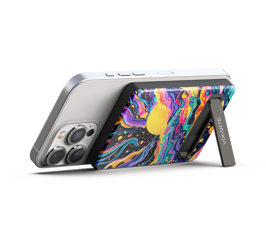 Wireless Charge Powerbank - Dreamy Cosmic Fluid Illustration 1