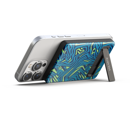 Wireless Charge Powerbank - Blue-Strands Fluorescence 1