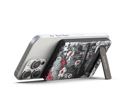 Wireless Charge Powerbank - Trendy grotesque city graffiti 1