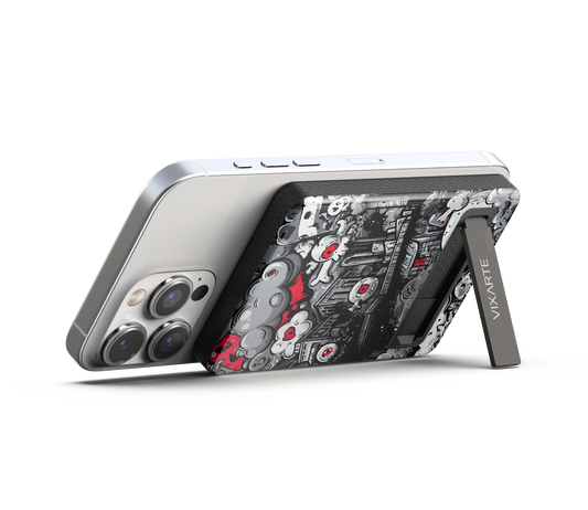 Wireless Charge Powerbank - Trendy grotesque city graffiti 1