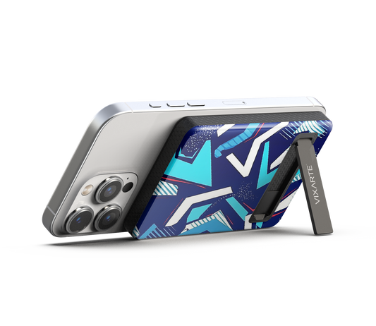 Wireless Charge Powerbank - Indigo - White Sharp Edges 1