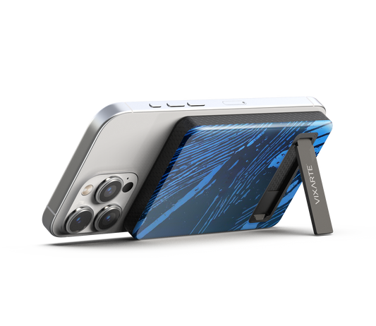 Wireless Charge Powerbank - Blue Threads 1