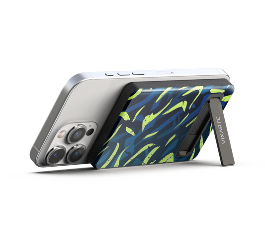 Wireless Charge Powerbank - Blue -Stranded Fluorescent Traces 1