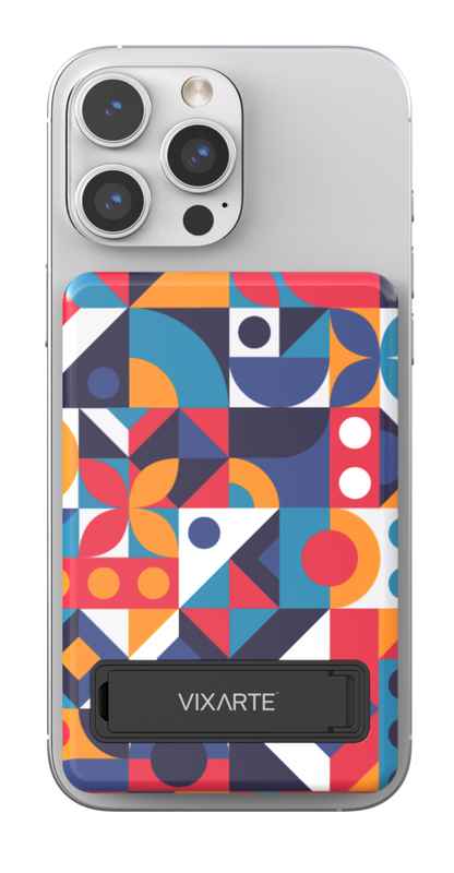 Wireless Charge Powerbank - Geomatric Blue