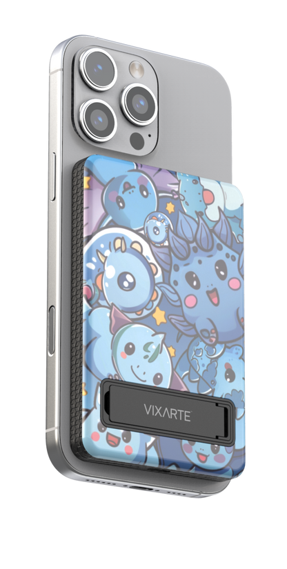 Wireless Charge Powerbank - Monster Blue