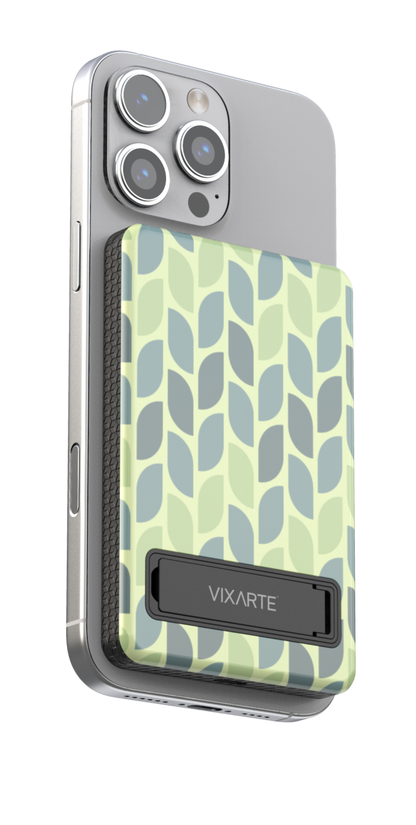 Wireless Charge Powerbank - Geomatric Leaf