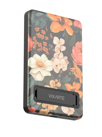 Wireless Charge Powerbank - Dark Flora