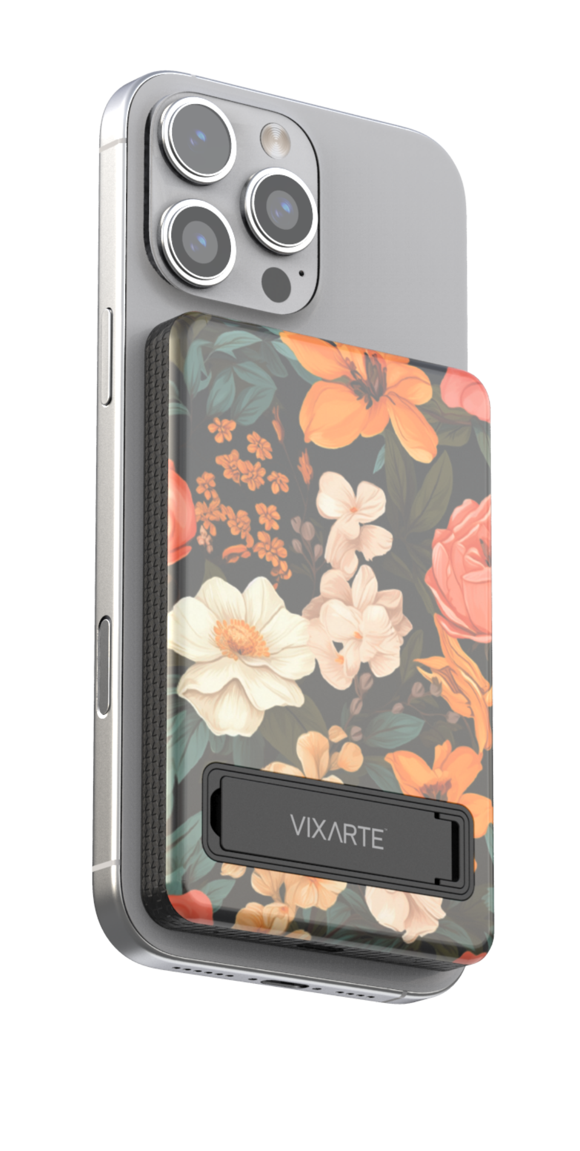 Wireless Charge Powerbank - Dark Flora