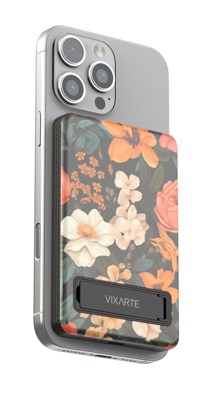 Wireless Charge Powerbank - Dark Flora