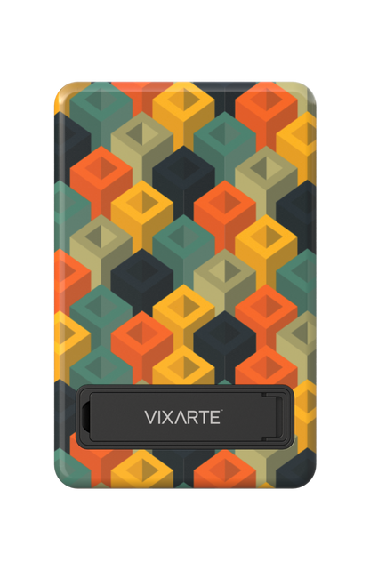 Wireless Charge Powerbank - Geomatric Square