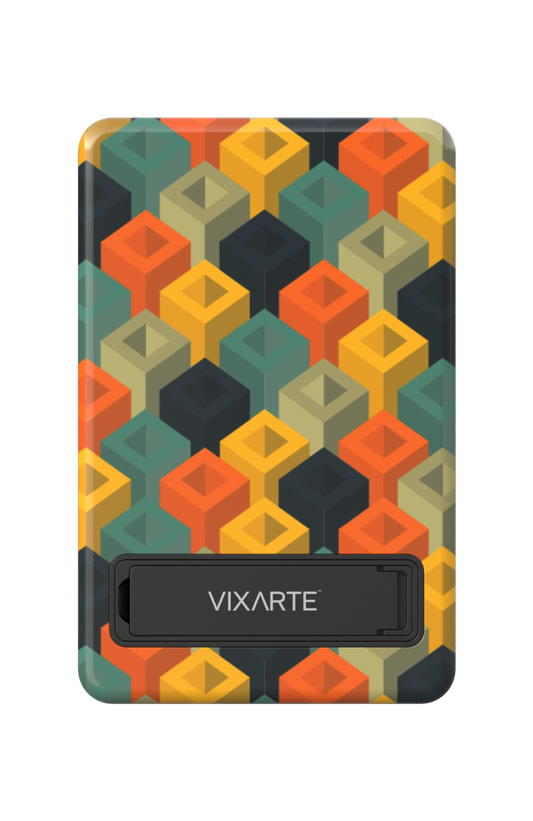 Wireless Charge Powerbank - Geomatric Square