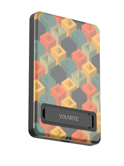 Wireless Charge Powerbank - Geomatric Square