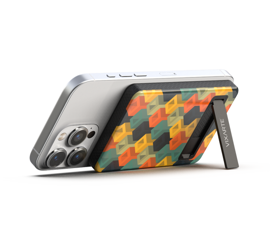 Wireless Charge Powerbank - Geomatric Square