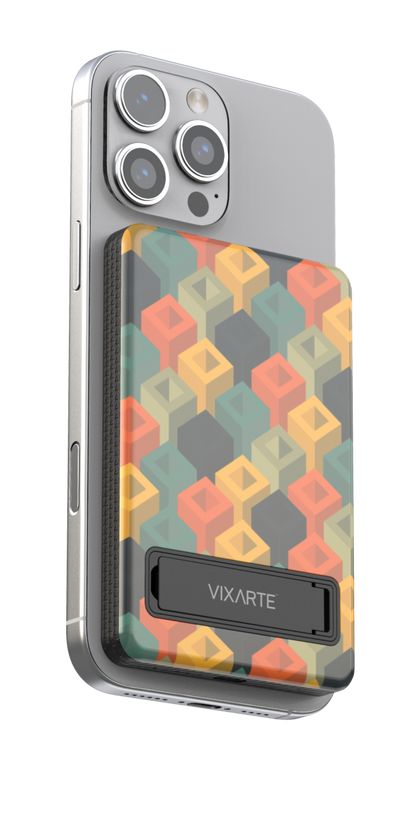 Wireless Charge Powerbank - Geomatric Square