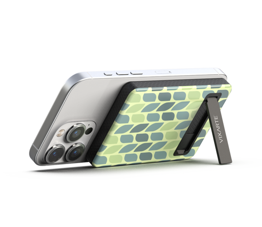 Wireless Charge Powerbank - Geomatric Leaf