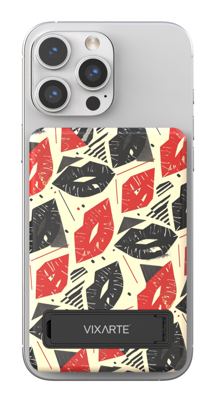 Wireless Charge Powerbank - Geomatric Hot Lips