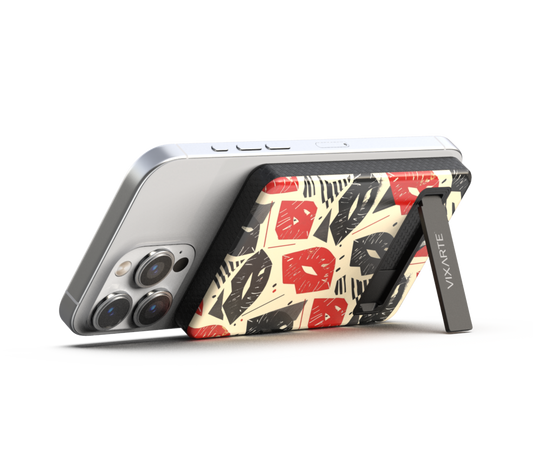 Wireless Charge Powerbank - Geomatric Hot Lips
